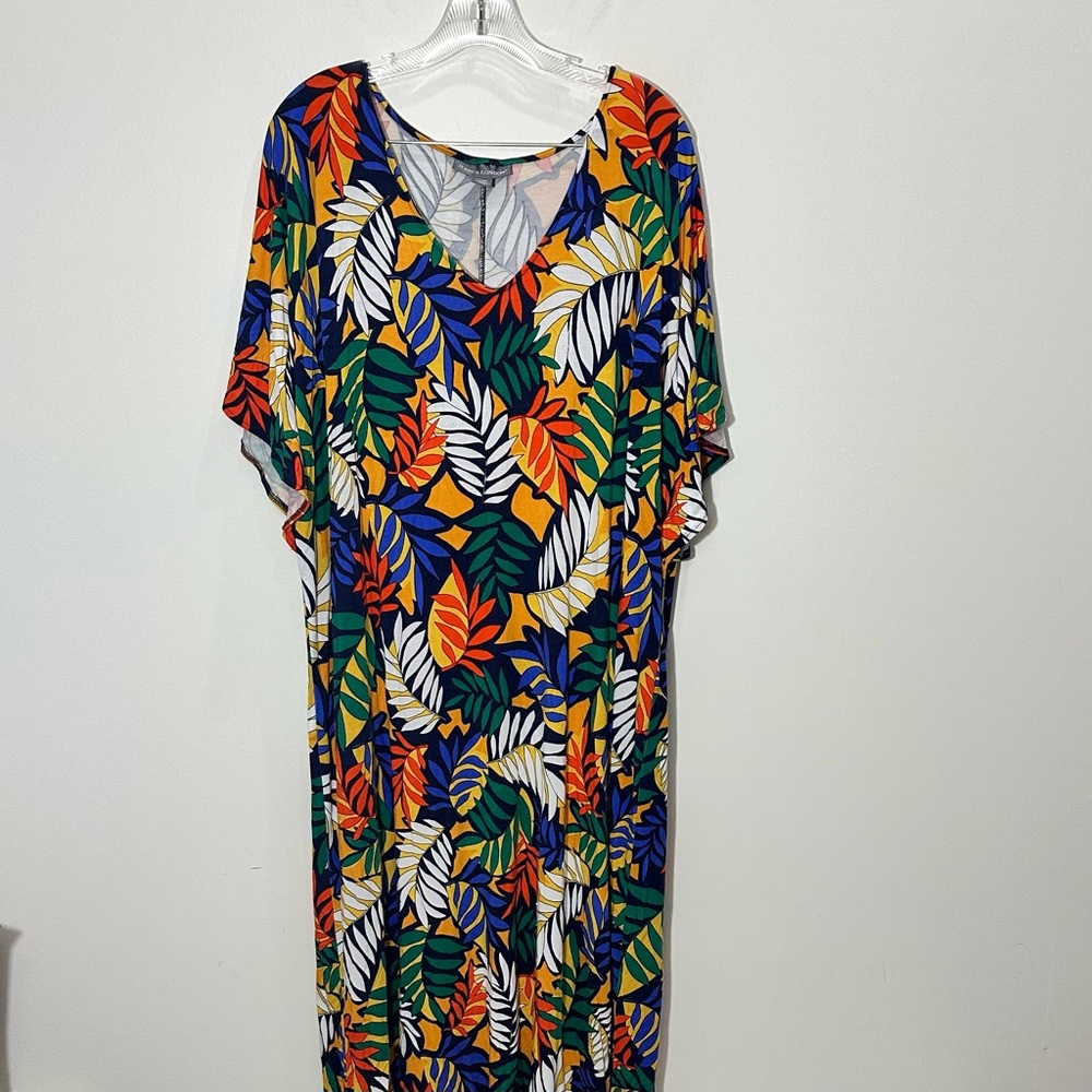 Plus size knit summer midi maxi long dress 24W but runs small.  (22W)
